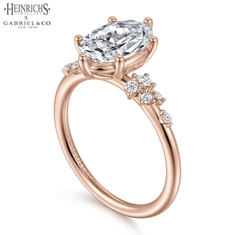 1.25ctr-2.50ctr Oval Cut Lab Grown Diamond Ring Tailor Made