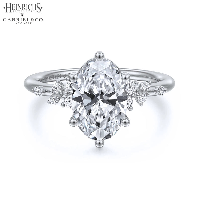1.25ctr-2.50ctr Oval Cut Lab Grown Diamond Ring Tailor Made