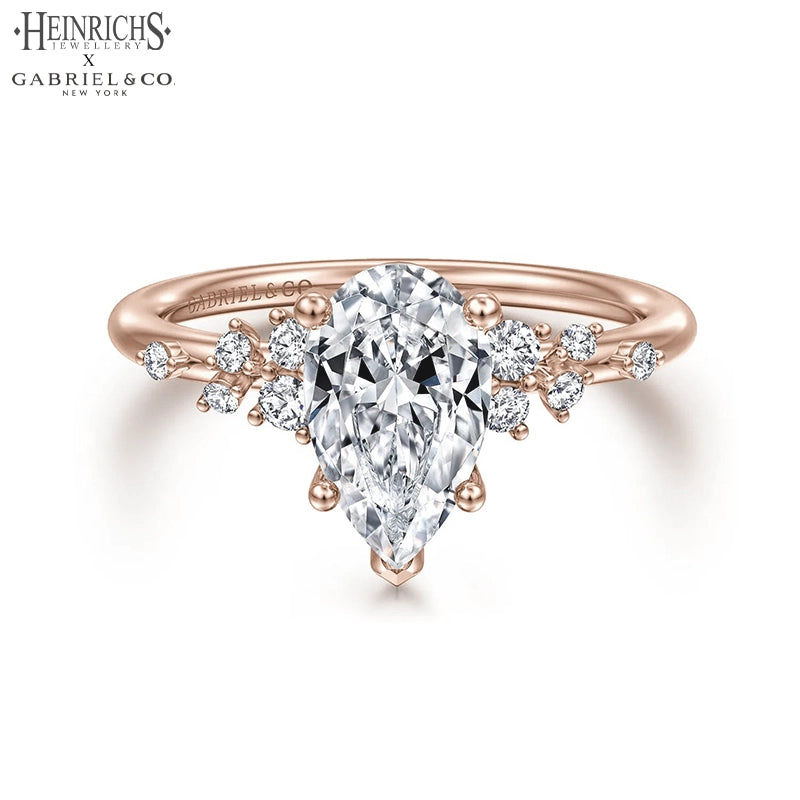 1.25ctr-2.50ctr Pear Cut Lab Grown Diamond Ring