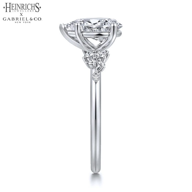 1.25ctr-2.50ctr Pear Cut Lab Grown Diamond Ring