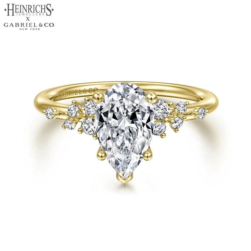 1.25ctr-2.50ctr Pear Cut Lab Grown Diamond Ring