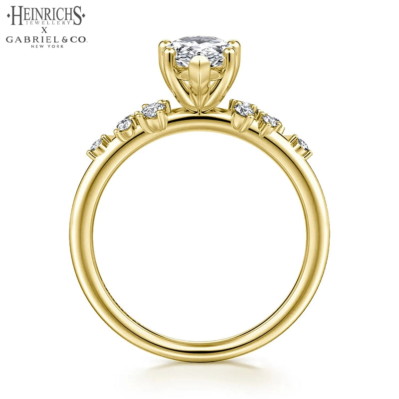 1.25ctr-2.50ctr Pear Cut Lab Grown Diamond Ring
