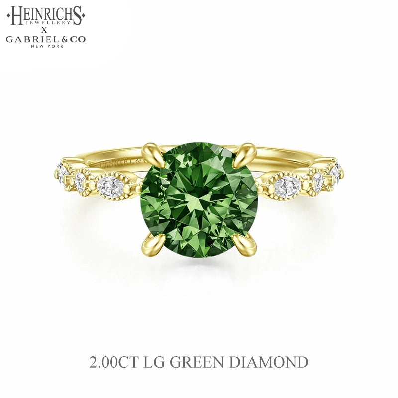 1.25ctr-2.50ctr Round Cut Lab Grown Diamond Ring Tailor Made