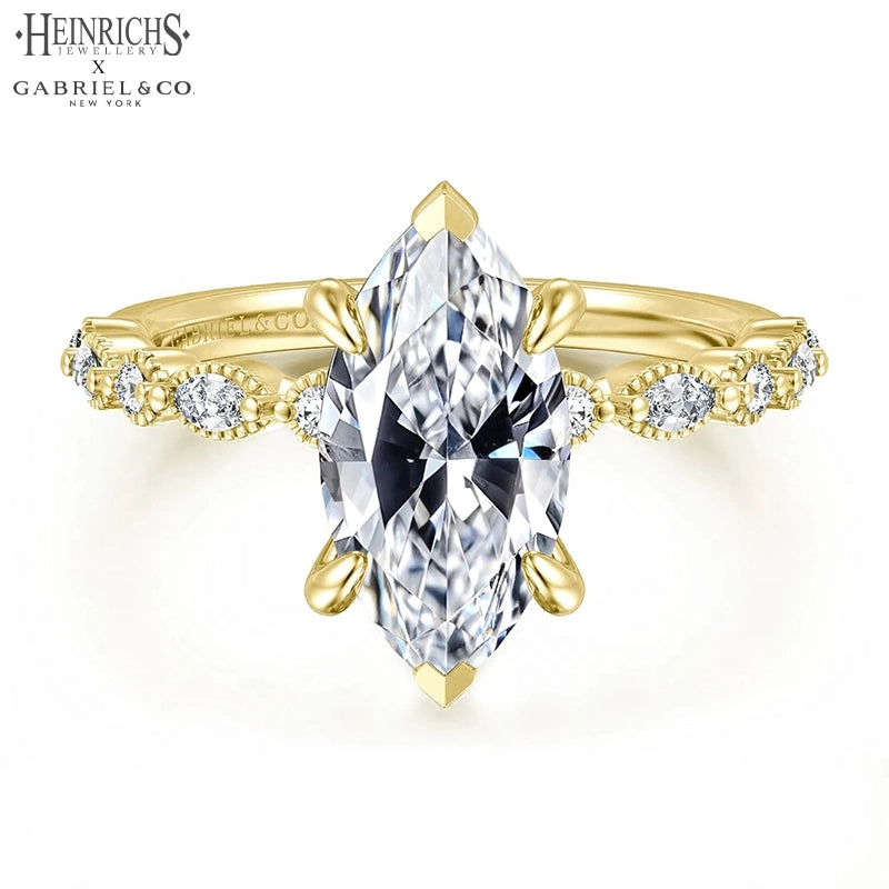 1.25ctr-2.50ctr Marquise Cut Lab Grown Diamond Ring