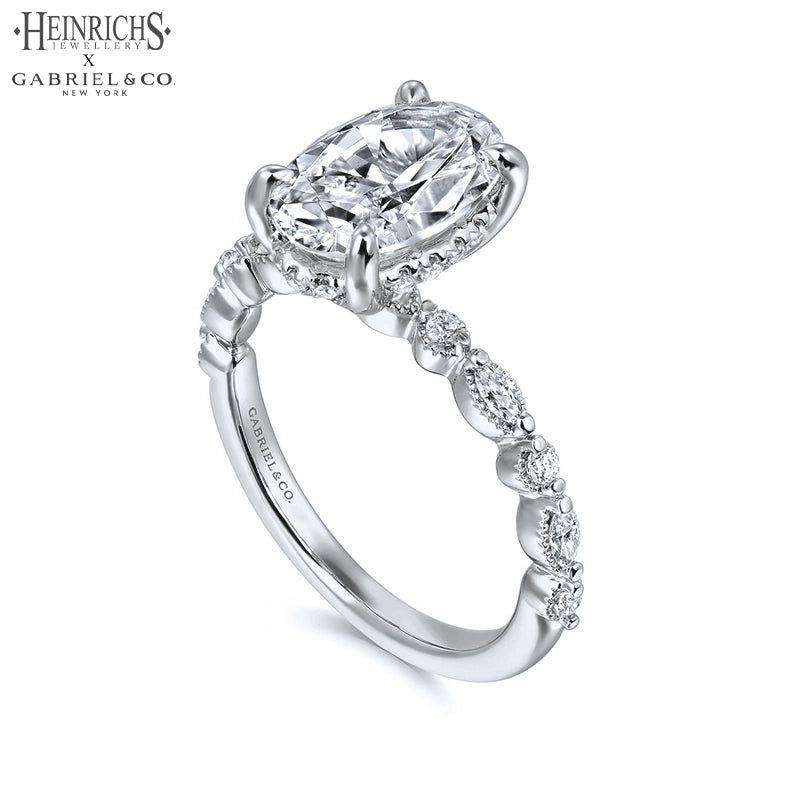 1.25ctr-2.50ctr Oval Cut Lab Grown Diamond Ring Tailor Made