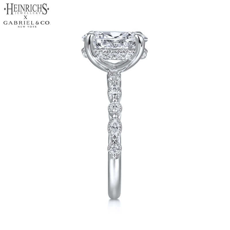 1.25ctr-2.50ctr Oval Cut Lab Grown Diamond Ring Tailor Made