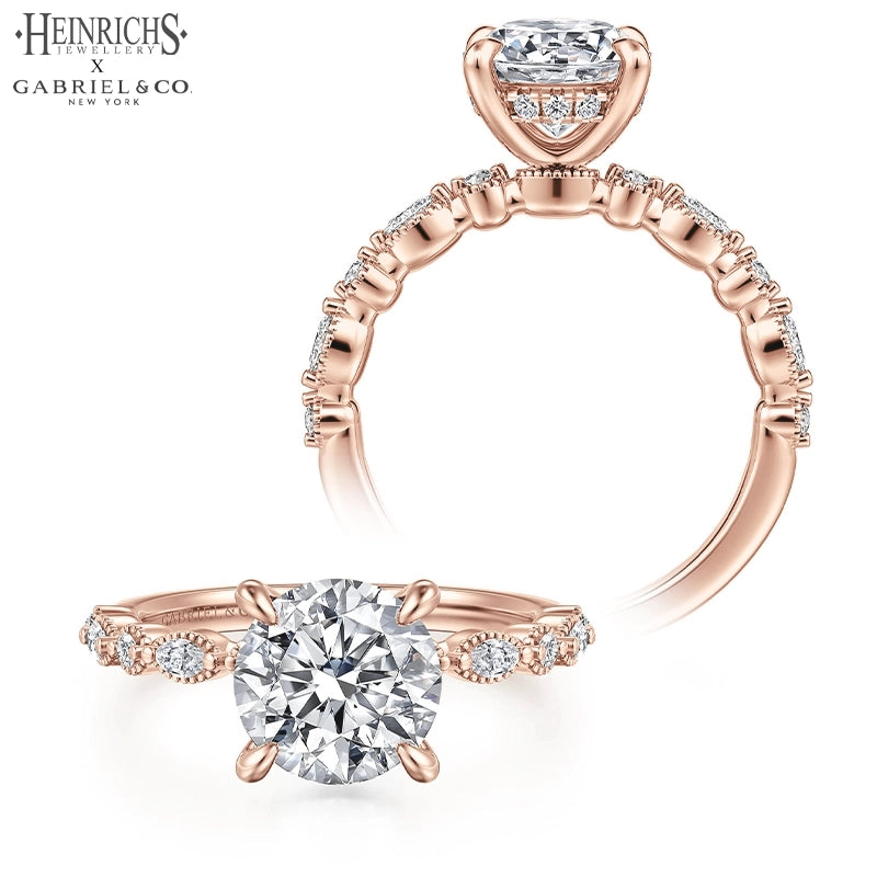 1.25ctr-2.50ctr Round Cut Lab Grown Diamond Ring Tailor Made