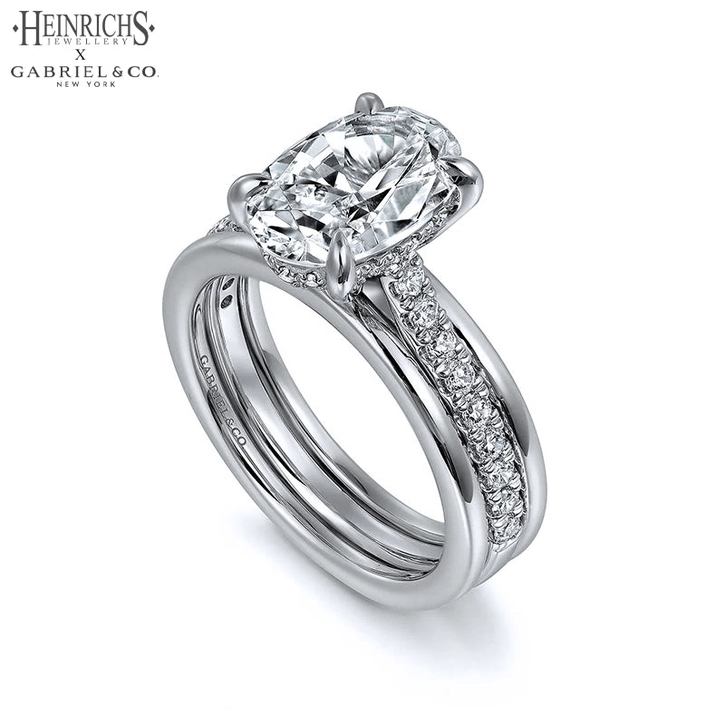 1.50ctr-3.00ctr Oval Cut Lab Grown Diamond Ring Tailor Made