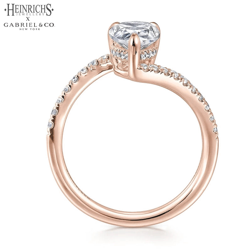 1.25ctr-2.50ctr Pear Cut Lab Grown Diamond Ring Tailor Made