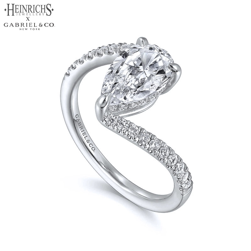 1.25ctr-2.50ctr Pear Cut Lab Grown Diamond Ring Tailor Made