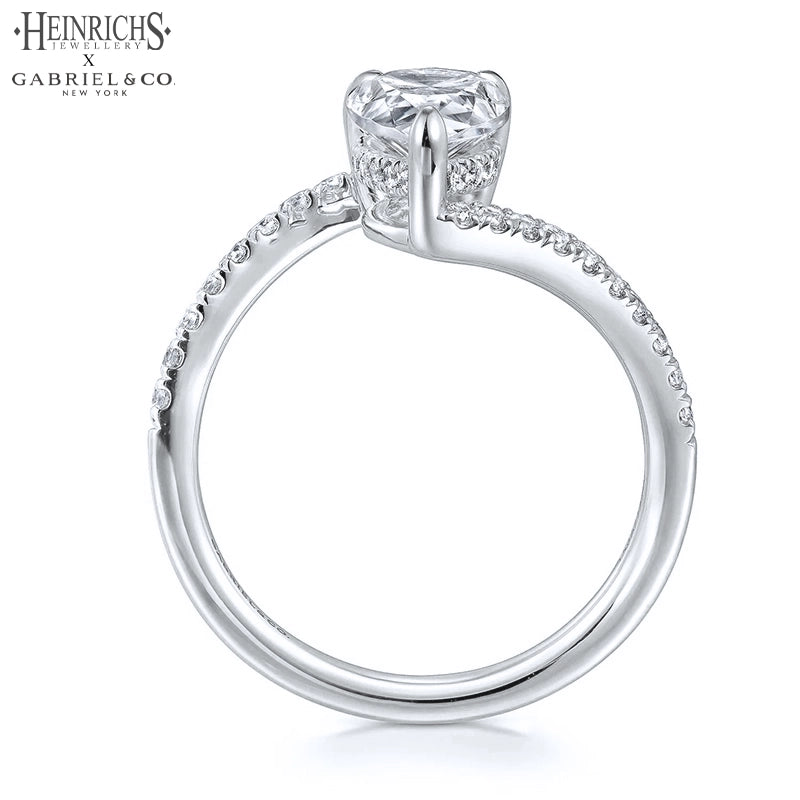1.25ctr-2.50ctr Pear Cut Lab Grown Diamond Ring Tailor Made