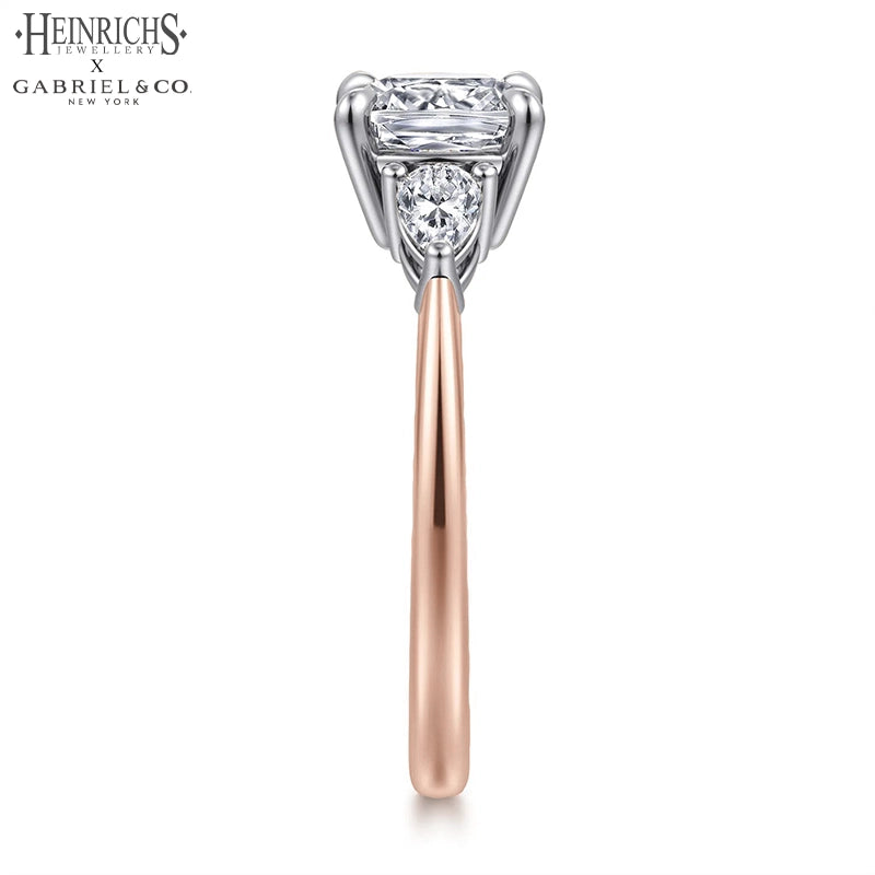 1.50ctr-3.00ctr Square Cushion Cut Lab Grown Diamond Ring