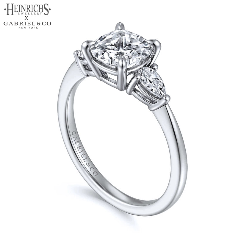 1.50ctr-3.00ctr Square Cushion Cut Lab Grown Diamond Ring