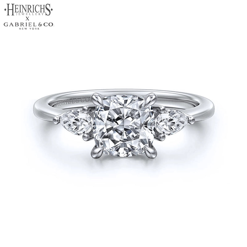 1.50ctr-3.00ctr Square Cushion Cut Lab Grown Diamond Ring
