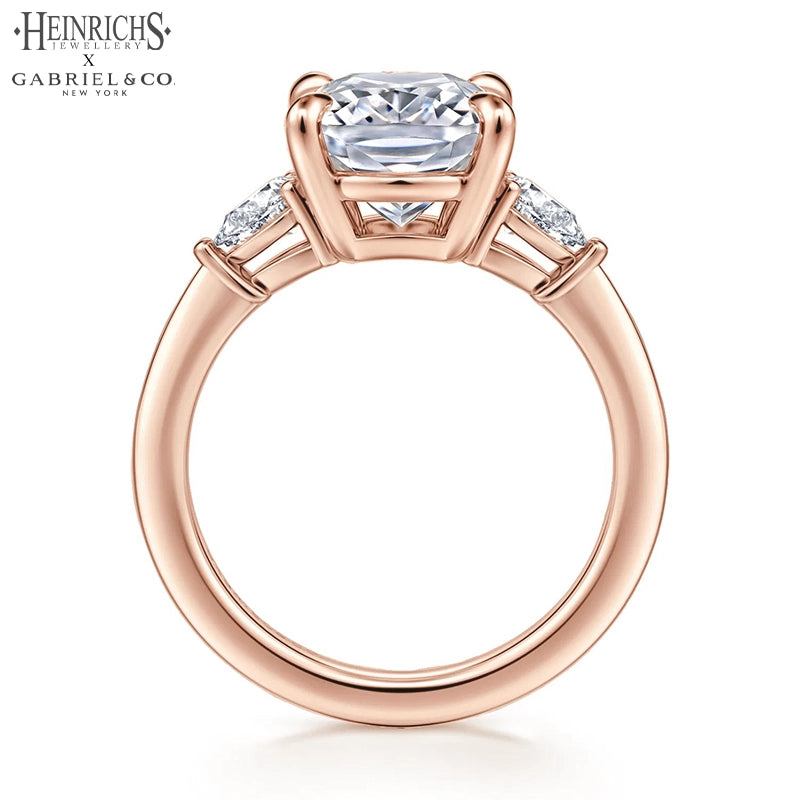 1.50ctr-3.00ctr Elongated Cushion Cut Lab Grown Diamond Ring