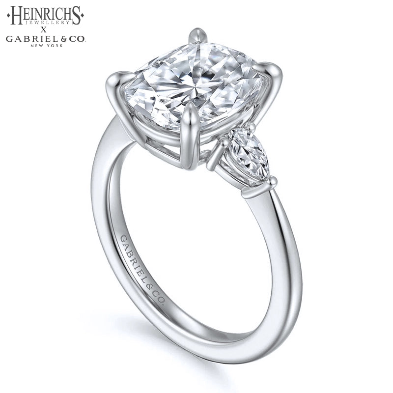 1.50ctr-3.00ctr Elongated Cushion Cut Lab Grown Diamond Ring
