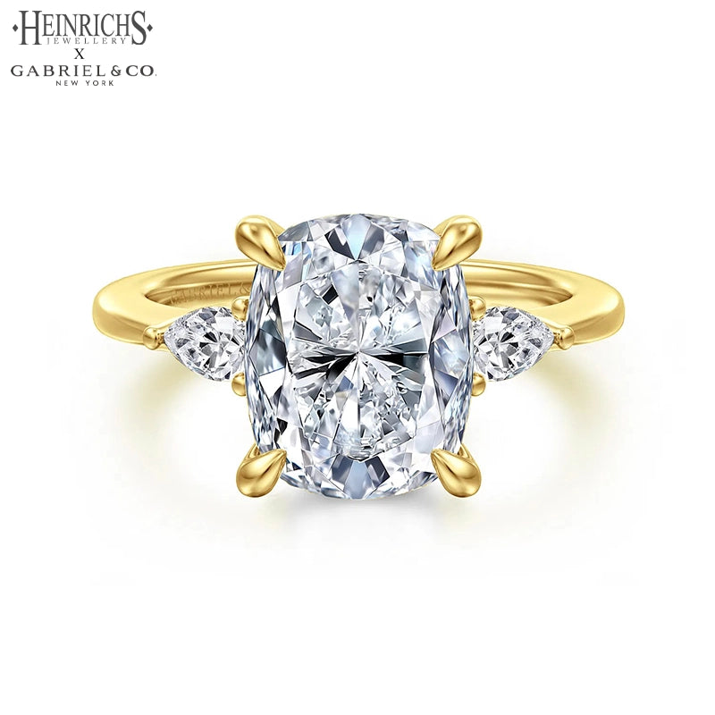 1.50ctr-3.00ctr Elongated Cushion Cut Lab Grown Diamond Ring
