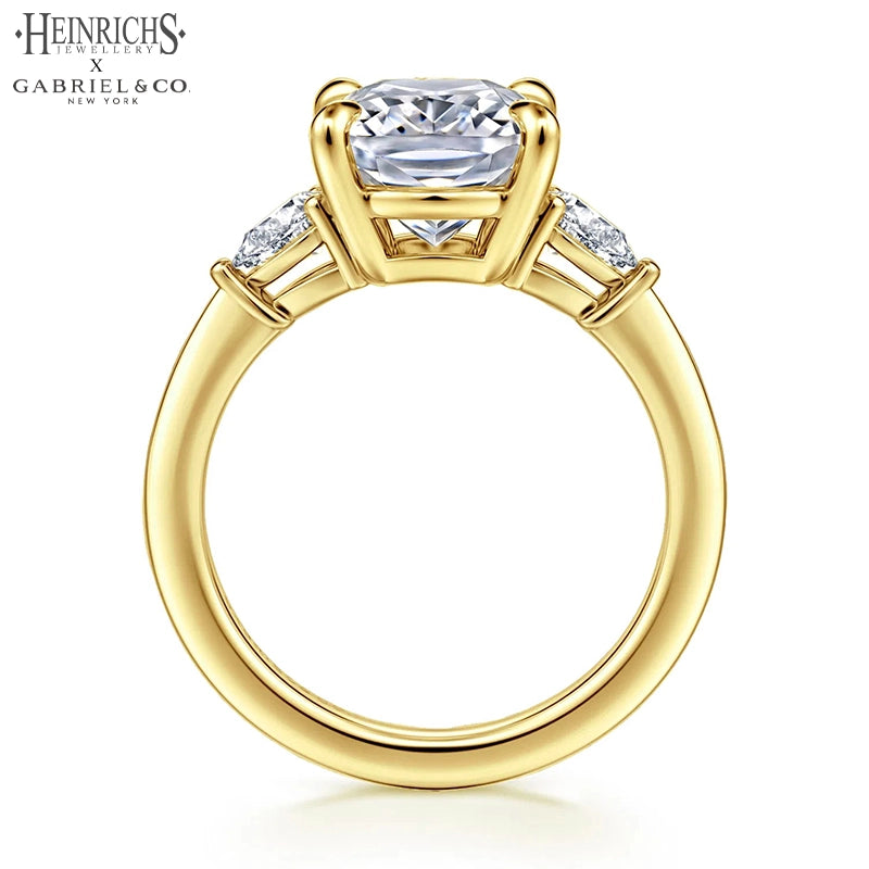1.50ctr-3.00ctr Elongated Cushion Cut Lab Grown Diamond Ring