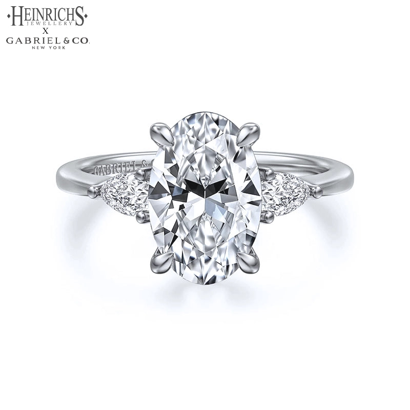 1.50ctr-3.00ctr Oval Cut Lab Grown Diamond Ring