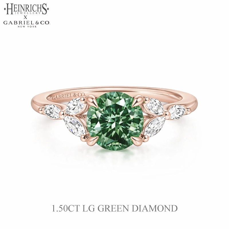 1.50ctr-3.00ctr Round Cut Lab Grown Diamond Ring