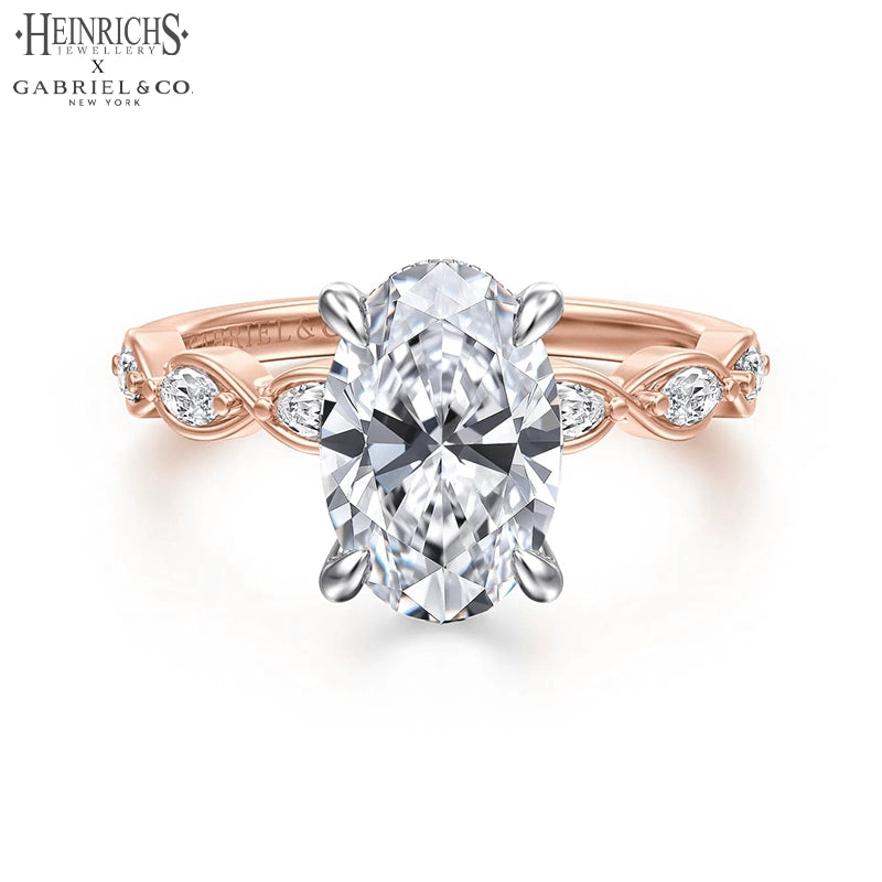 1.25ctr-2.50ctr Oval Cut Lab Grown Diamond Ring Tailor Made