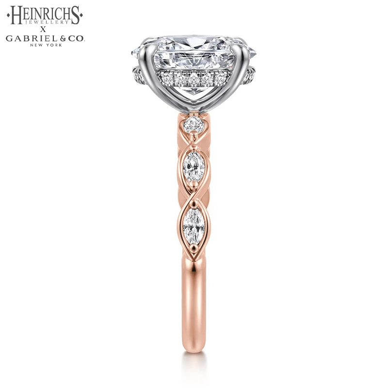 1.25ctr-2.50ctr Oval Cut Lab Grown Diamond Ring Tailor Made