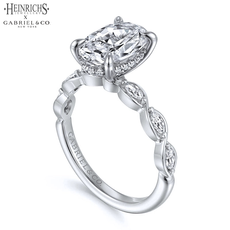 1.25ctr-2.50ctr Oval Cut Lab Grown Diamond Ring Tailor Made