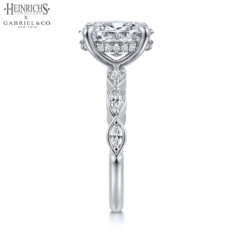1.25ctr-2.50ctr Oval Cut Lab Grown Diamond Ring Tailor Made