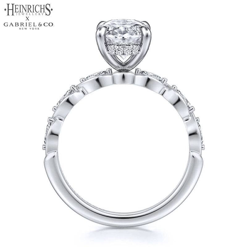 1.25ctr-2.50ctr Oval Cut Lab Grown Diamond Ring Tailor Made