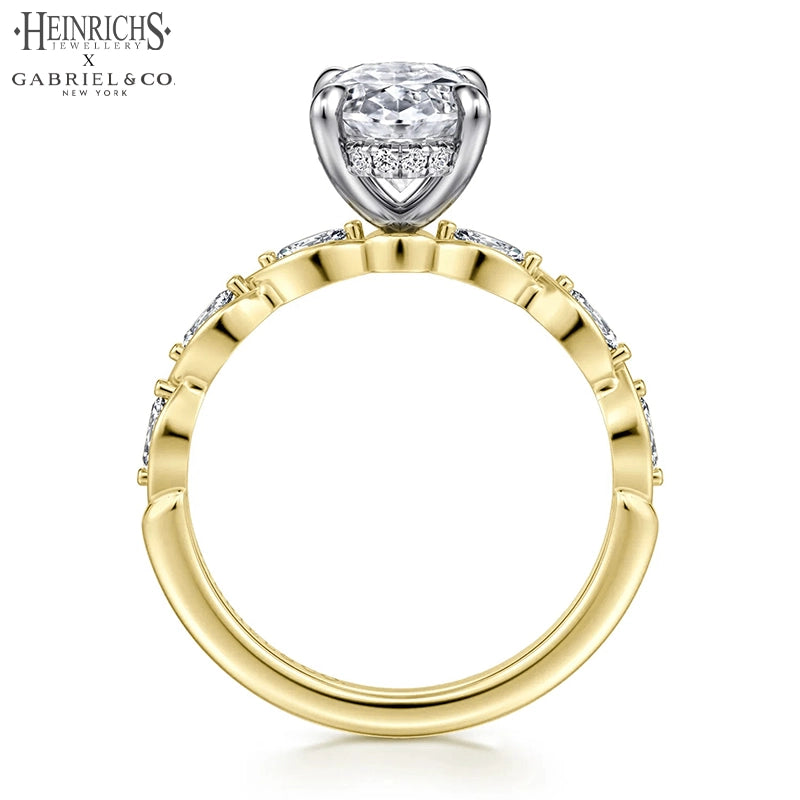 1.25ctr-2.50ctr Oval Cut Lab Grown Diamond Ring Tailor Made