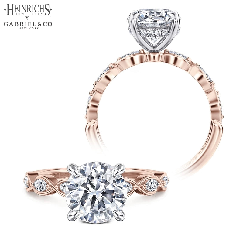 1.25ctr-2.50ctr Round Cut Lab Grown Diamond Ring Tailor Made