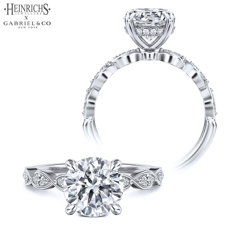 1.25ctr-2.50ctr Round Cut Lab Grown Diamond Ring Tailor Made