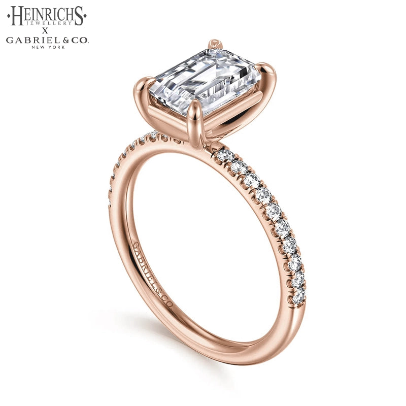 1.25ctr-2.50ctr Emerald Cut Lab Grown Diamond Ring