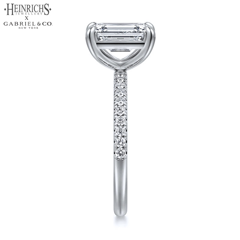 1.25ctr-2.50ctr Emerald Cut Lab Grown Diamond Ring