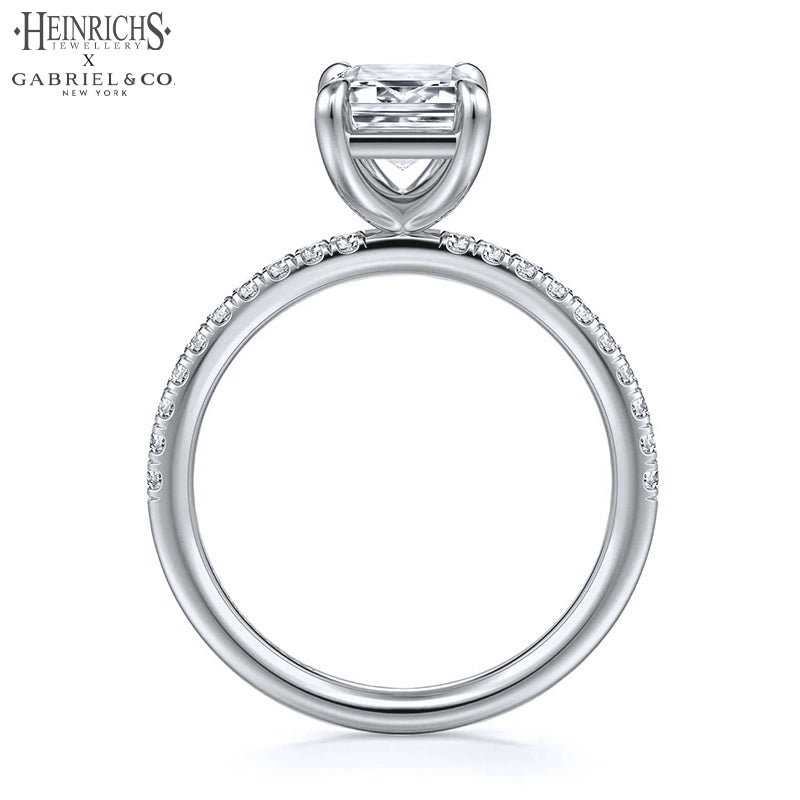 1.25ctr-2.50ctr Emerald Cut Lab Grown Diamond Ring