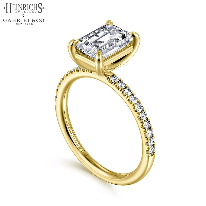 1.25ctr-2.50ctr Emerald Cut Lab Grown Diamond Ring