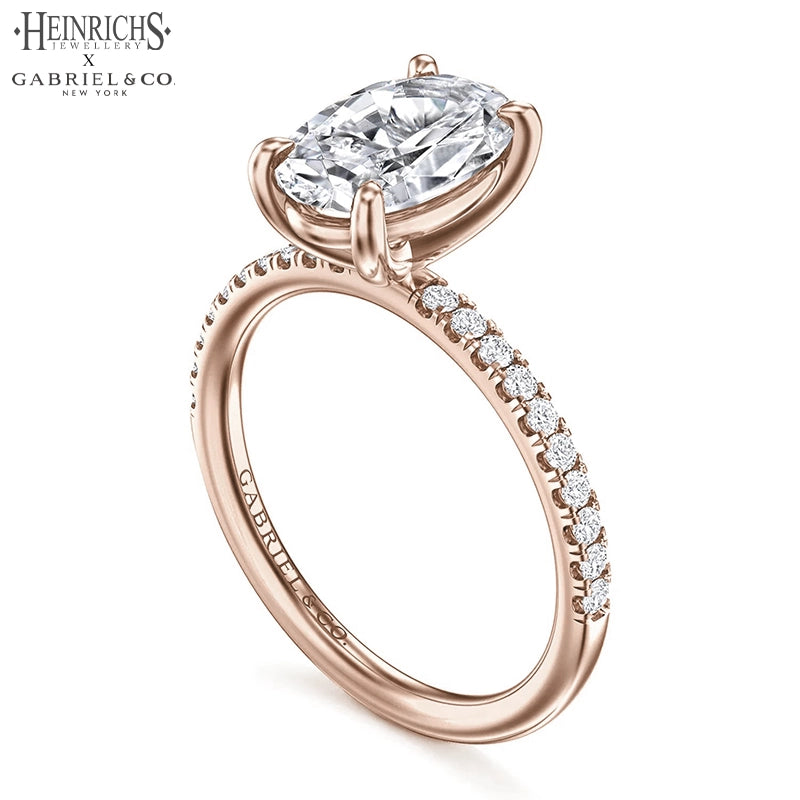 1.25ctr-2.50ctr Oval Cut Lab Grown Diamond Ring Tailor Made