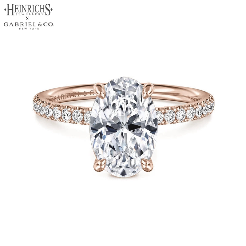 1.25ctr-2.50ctr Oval Cut Lab Grown Diamond Ring Tailor Made