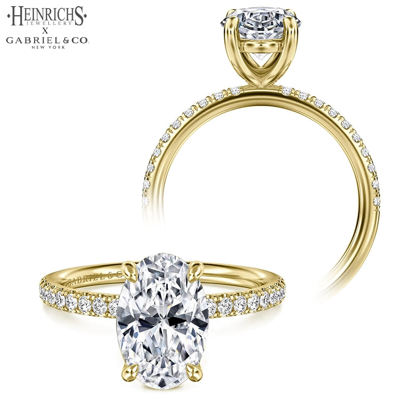 1.25ctr-2.50ctr Oval Cut Lab Grown Diamond Ring Tailor Made