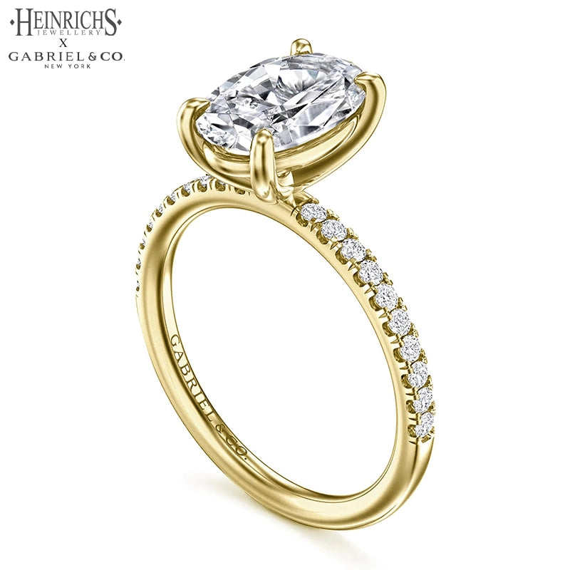 1.25ctr-2.50ctr Oval Cut Lab Grown Diamond Ring Tailor Made