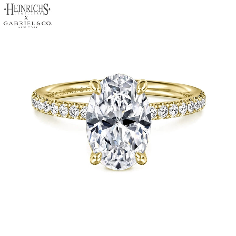 1.25ctr-2.50ctr Oval Cut Lab Grown Diamond Ring Tailor Made