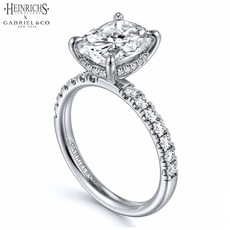 1.50ctr-3.00ctr Elongated Cushion Cut Lab Grown Diamond Ring Tailor Made