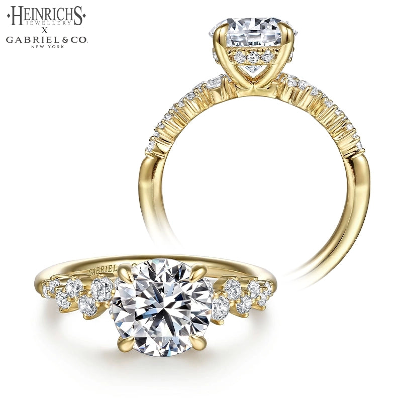 1.50ctr-3.00ctr Round Cut Lab Grown Diamond Ring Tailor Made