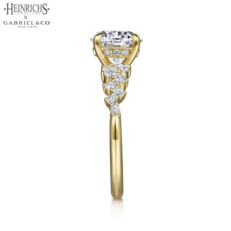 1.50ctr-3.00ctr Round Cut Lab Grown Diamond Ring