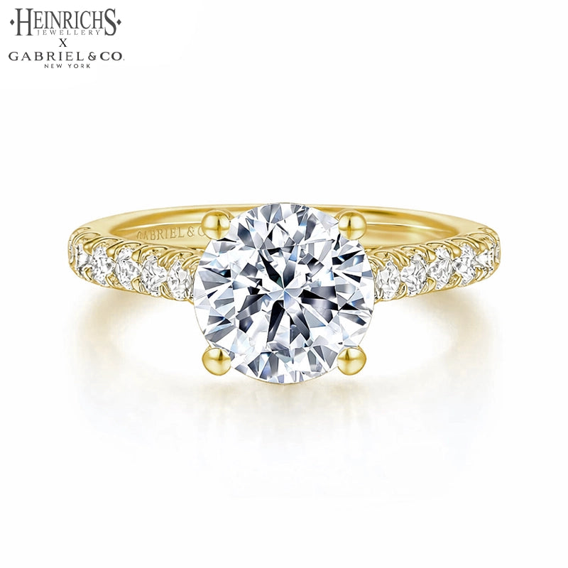 1.50ctr-3.00ctr Round Cut Lab Grown Diamond Ring