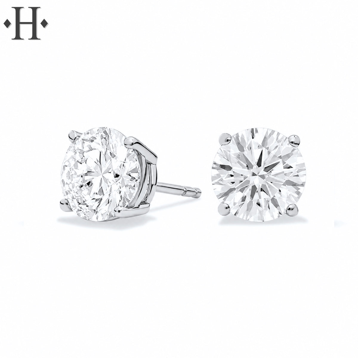 3.00cts Classic Set Lab Grown Diamond Earrings