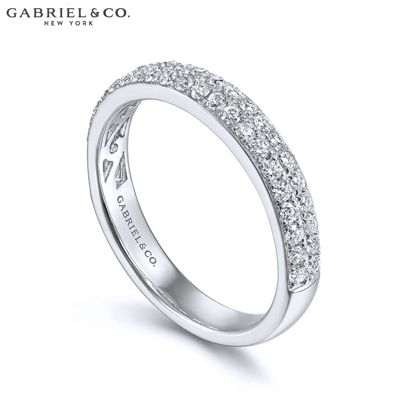 0.50ctw Natural Diamond Pavé Ring 3.1mm