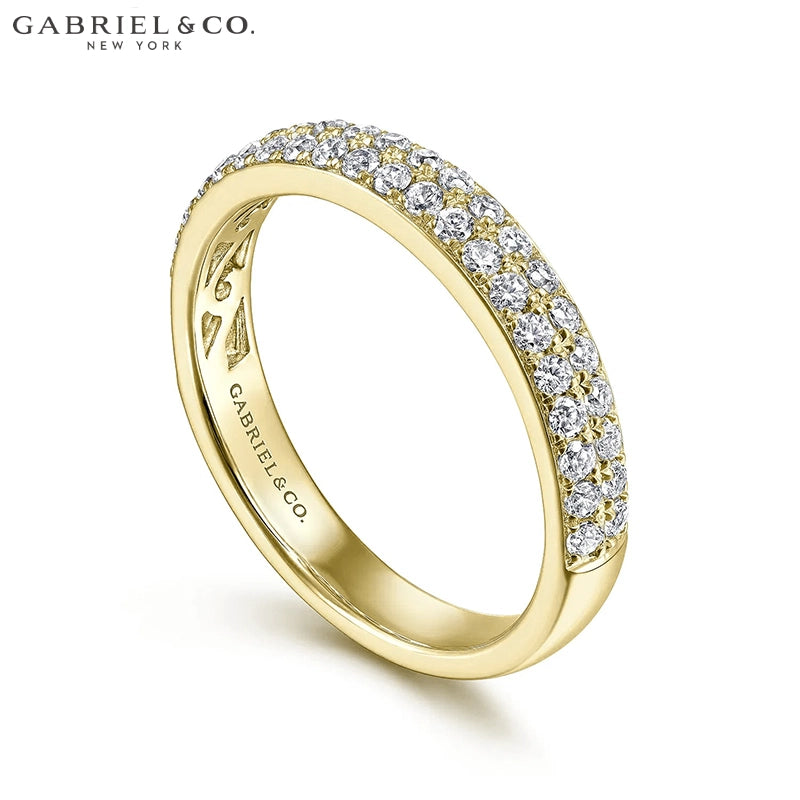 0.50ctw Natural Diamond Pavé Ring 3.1mm