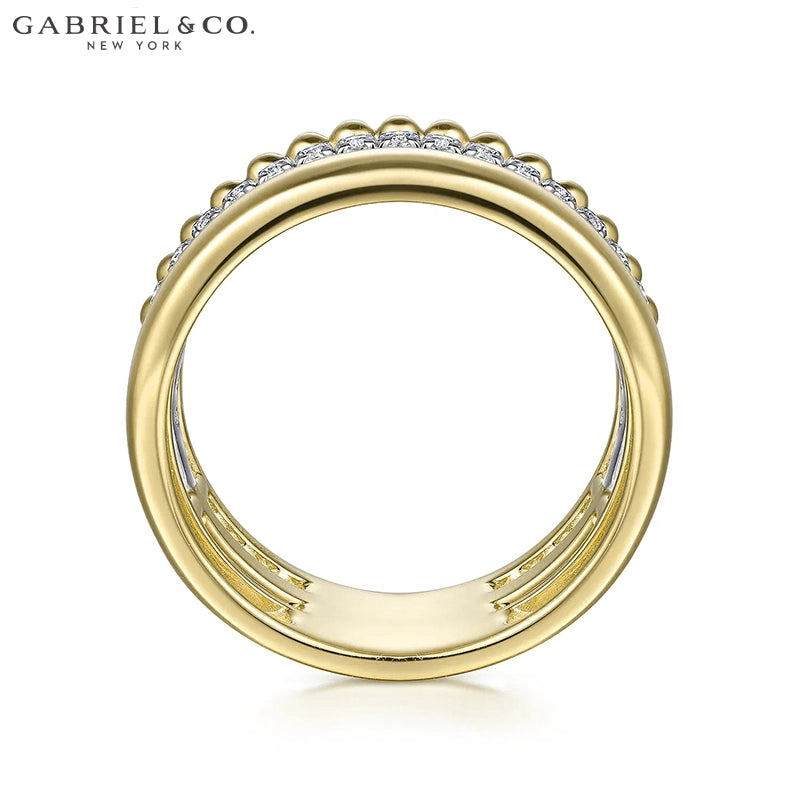 14kt 0.35cts Natural Diamond Stackable Ring
