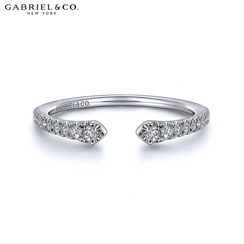 Natural Diamond Open Tip Ring
